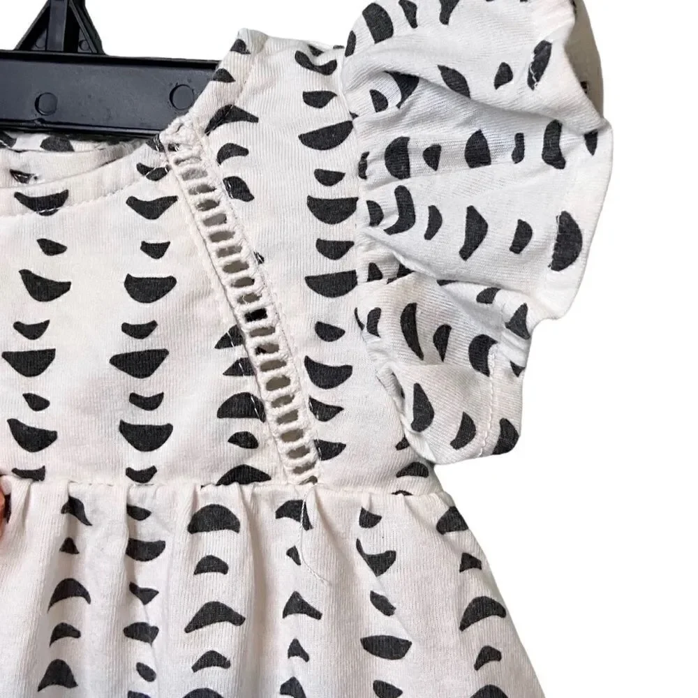 Jessica Simpson Printed Ruffle Short Sleeve Dress in Size 3-6 Months